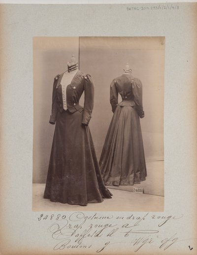 Albüm Sayfası: House of Worth, Kostüm by Photographer French