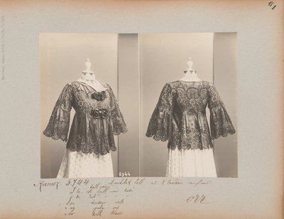 Albüm Sayfası: House of Worth, Jacket (Mantelet) by Photographer French