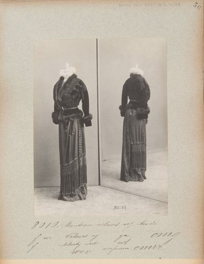 Albüm Sayfası: House of Worth, Jacket by Photographer French