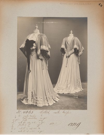 Albüm Sayfası: House of Worth, Omuz Pelerini by Photographer French