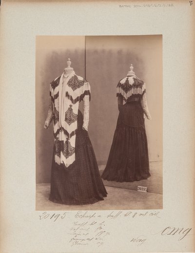 Albüm Sayfası: House of Worth, Omuz Pelerini by Photographer French