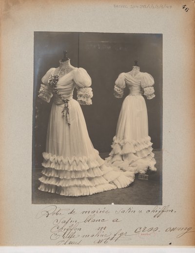 Albüm Sayfası: House of Worth, Wedding Dress by Photographer French