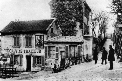Cabaret des Assassins, Cabaret du Lapin Agile, Rue des Saules (s/b fotoğraf) by Photographer French