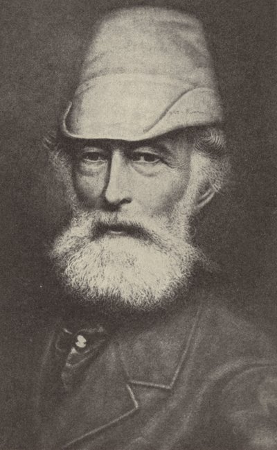 Alfred Krupp, Essen'de Krupp Works'ü kuran Alman sanayici (s/b fotoğraf) by Photographer German