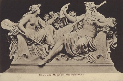 Nationaldenkmal üzerinde Ren ve Mosel