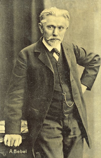 August Bebel, Alman sosyalist politikacı (s/b fotoğraf) by Photographer German