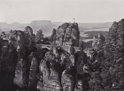 Bastei köprüsü (s/b fotoğraf) by Photographer German