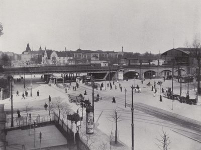 Charlottenburg, Hardenbergstrasse, Bahnhof Zoologischer Garten (s/b fotoğraf) by Photographer German