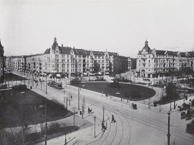 Charlottenburg, Savigny-Platz (s/b fotoğraf) by Photographer German