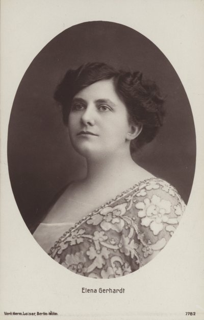 Elena Gerhardt, Alman opera sanatçısı (s/b fotoğraf) by Photographer German