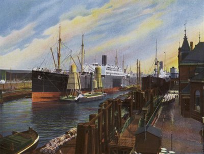 Hamburg: Limanda, vapur tahıl Ioschend (fotoğraf) by Photographer German