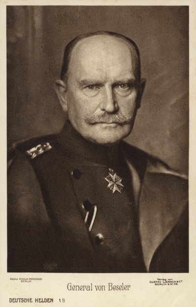 Hans Hartwig von Beseler, Alman general (s/b fotoğraf) by Photographer German