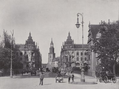 Kaiser Wilhelm Köprüsü ve Kaiser Wilhelm Caddesi (s/b fotoğraf) by Photographer German
