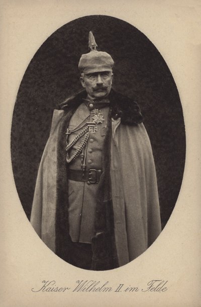 Alman Kaiser Wilhelm II askeri üniformalı (s/b fotoğraf) by Photographer German