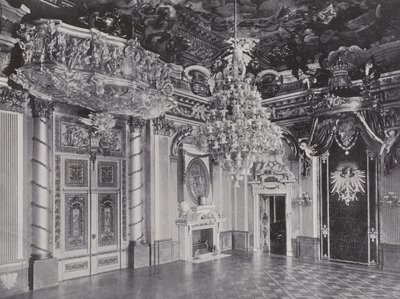 Kraliyet kalesi, taht odası (s / b fotoğraf) by Photographer German