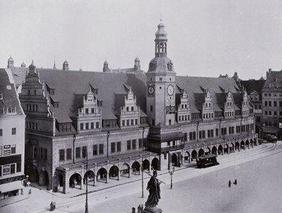Leipzig: Eski Belediye Binası (s/b fotoğraf) by Photographer German