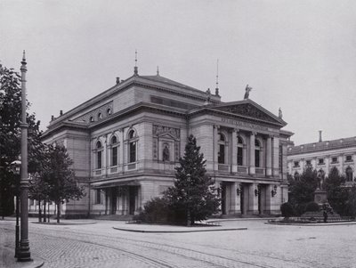 Leipzig: Gewandhaus ve Mendelssohn Anıtı (s/b fotoğraf) by Photographer German