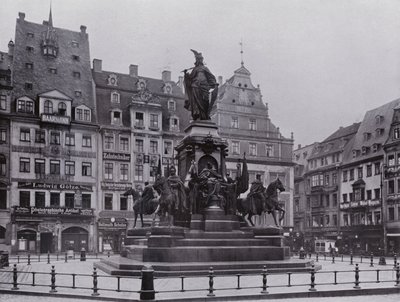 Leipzig: Zafer Anıtı (s/b fotoğraf) by Photographer German