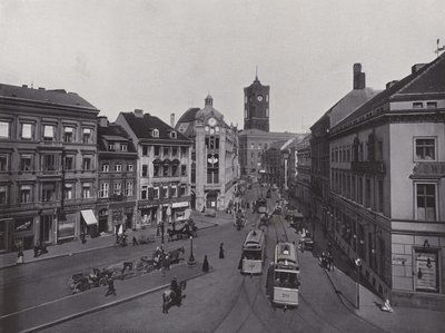 Molkenmarkt, Spandauer Strasse ve Belediye Binası (s/b fotoğraf) by Photographer German