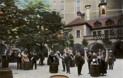 Münih/Münih: Königl Hofbrauhaus, Hof (fotoğraf) by Photographer German