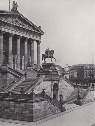 Ulusal Galeri ve Anıt Friedrich Wilhelm IV (s/b fotoğraf) by Photographer German