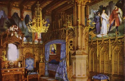 Neuschwanstein Şatosu: yatak odası (fotoğraf) by Photographer German