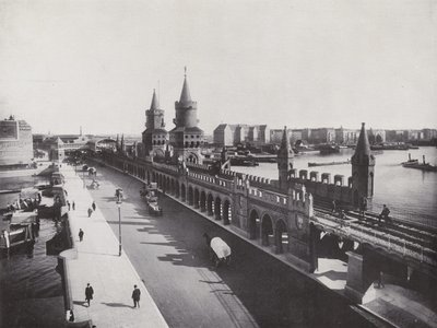 Yükseltilmiş Demiryolu Oberbaum Köprüsü (s/b fotoğraf) by Photographer German