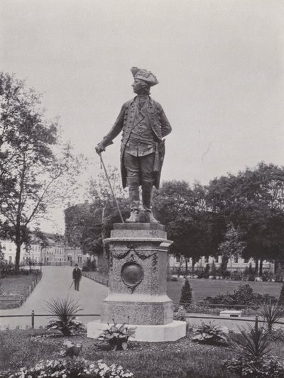 Potsdam, Friedrich Des Grossen Anıtı (s/b fotoğraf) by Photographer German