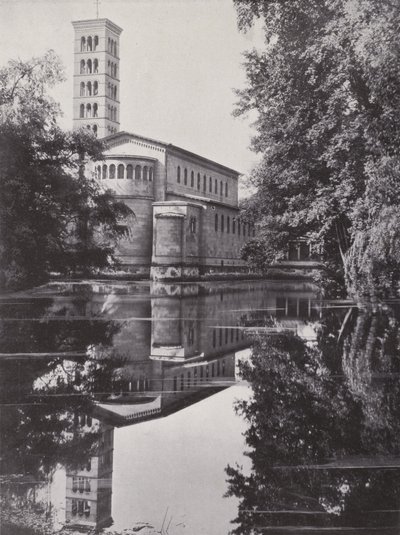 Potsdam, Barış Kilisesi (s/b fotoğraf) by Photographer German