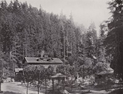 Restaurant im Polenztal (s/b fotoğraf) by Photographer German