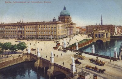 Schlossbruecke ve Kraliyet Sarayı, Berlin, Almanya (fotoğraf) by Photographer German
