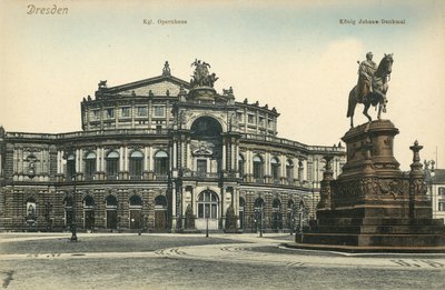 Opera Binası, Dresden (renkli fotoğraf) by Photographer German