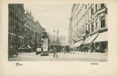 Viyana caddesinin görünümü (s/b fotoğraf) by Photographer German
