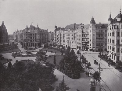 Viktoria Luise-Platz (s / b fotoğraf) by Photographer German