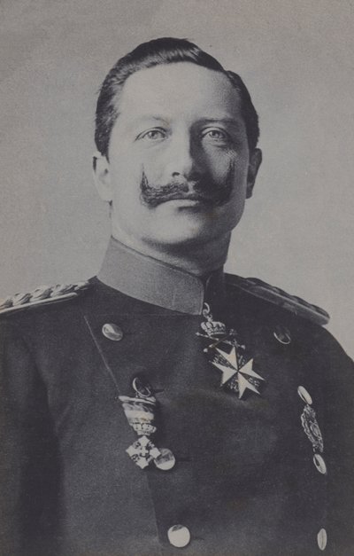 Wilhelm II, Alman İmparatoru (s/b fotoğraf) by Photographer German