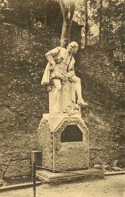 William Shakespeare Anıtı, Weimar (s/b fotoğraf) by Photographer German