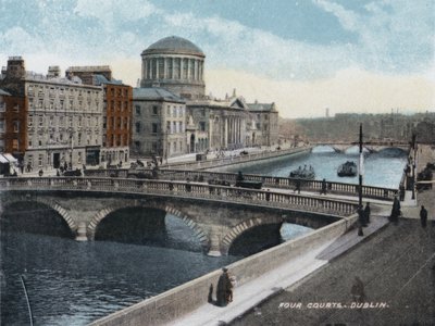 Dört Mahkeme, Dublin (renkli fotoğraf) by Photographer Irish