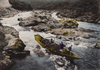 Japonya, c.1912: Arashiyama, Hozu Rapids