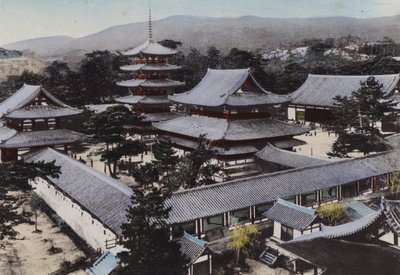 Japonya, c.1912: Horyu-ji, Japonya