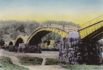 Japonya, c.1912: Kintaikyo, Lit "Damask Kuşağı Köprüsü", Japonya, Suwo Eyaleti