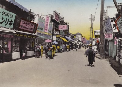 Japonya, c.1912: Matomachi Caddesi, Kobe (fotoğraf) by Photographer Japanese