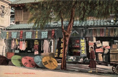 Şemsiye dükkanı, Yokohama, Japonya (fotoğraf) by Photographer Japanese