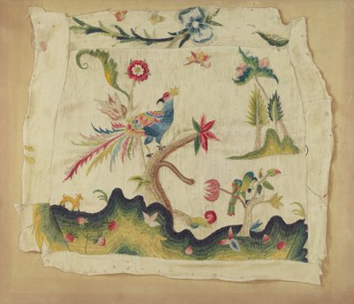 Crewel İşlemeli Sandalye Koltuğu, c. 1936. by Phyllis Dorr