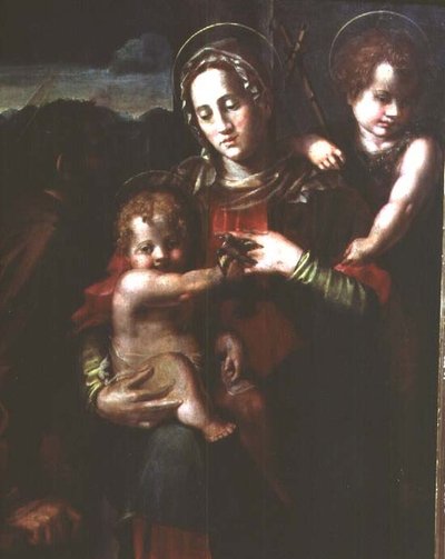 Vaftizci Yahya Bebek ile Madonna ve Çocuk by Pier Francesco Foschi