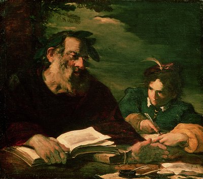 Homer Şiirini Dikte Ediyor by Pier Francesco Mola
