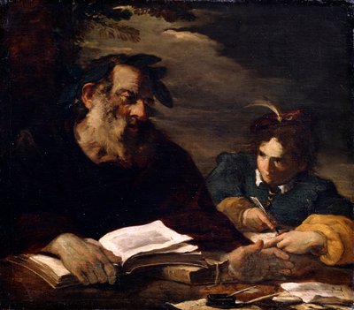 Homeros Şiirlerini Dikte Ediyor, 17. Yüzyıl by Pier Francesco Mola