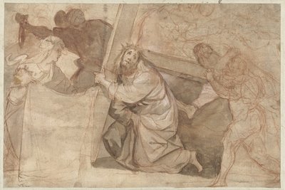 İsa çarmıhın altına düşer by Pier Francesco Morazzone (circle of)