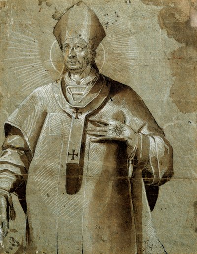 Aziz Charles Borromee (Carlo Borromeo) by Pier Francesco Morazzone