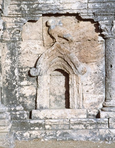 Pakistan, Taxila, antik Sirkap arkeolojik alanının iki başlı kartalının stupa görünümü (UNESCO Dünya Mirası Listesi) by Blaise Nicolas Le Sueur