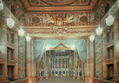 Kraliyet Opera Tiyatrosu, Versay Sarayı, Fransa by Blaise Nicolas Le Sueur